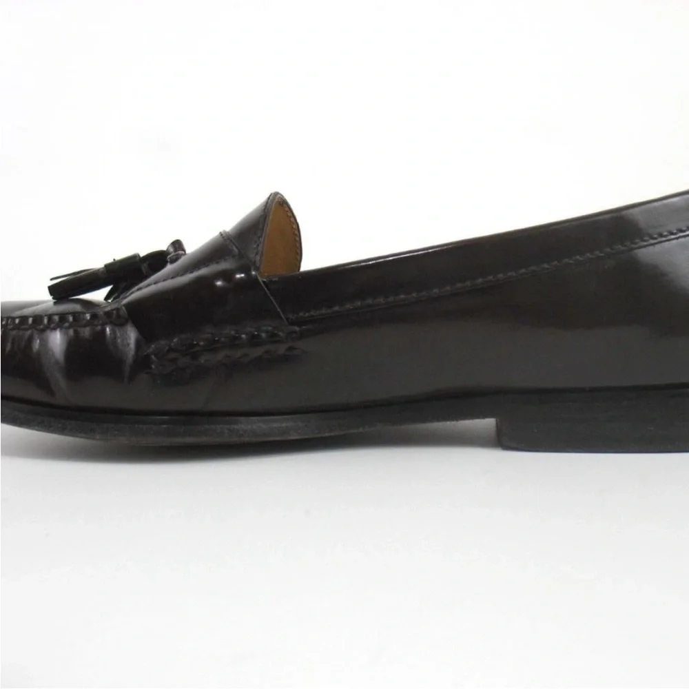 COLE HAAN City Burgundy Pinch Tassel Loafer